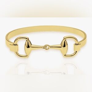 Gorgeous upscale Neiman Marcus 18KT Gold Vermeil Horse Bit Bracelet